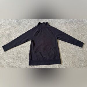 Fabletics Black Zaylee Funnel Neck Sweatshirt Tunic Fleece Womens Size L